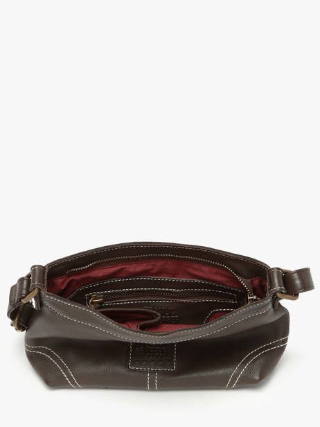 Sac Bandoulière Seam Cuir Basilic pepper Marron seam BSEA01 vue secondaire 2