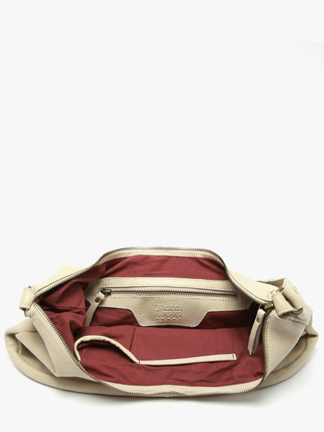 Sac Porté épaule Seam Cuir Basilic pepper Beige seam BSEA04 vue secondaire 2