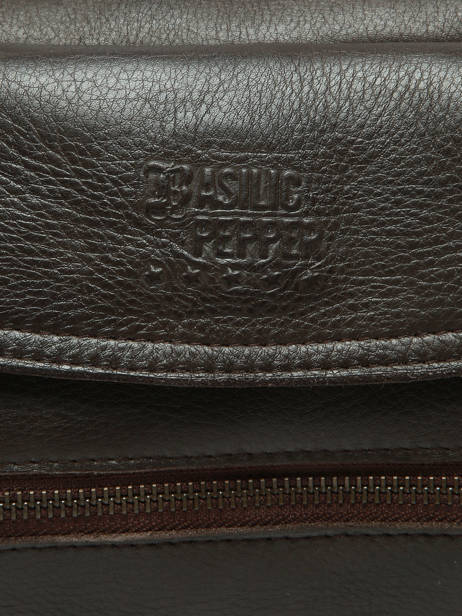 Sac Bandoulière Cow Cuir Basilic pepper Marron cow BCOW86 vue secondaire 4