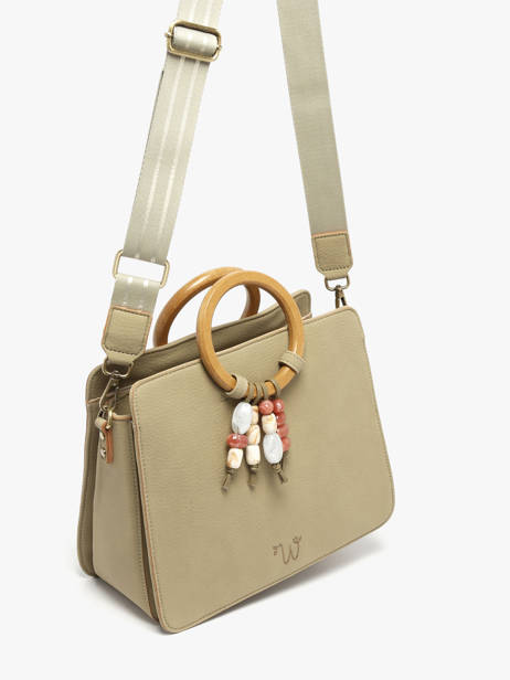 Sac Porté Main Camomille Pearl Woomen Vert camomille pearl WCAE1M vue secondaire 3