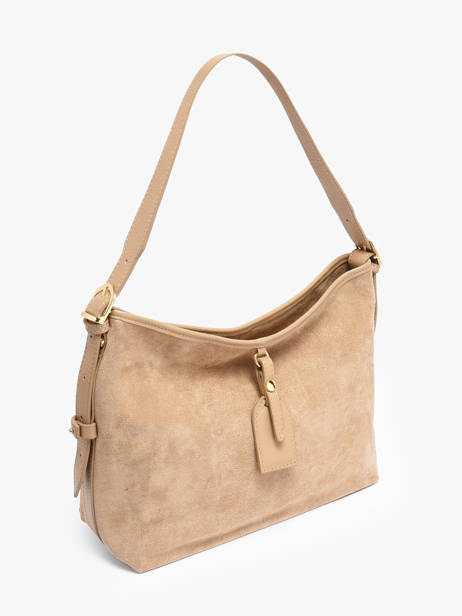 Sac Porté épaule Velvet Caviar Cuir Milano Beige velvet caviar VC250610 vue secondaire 1