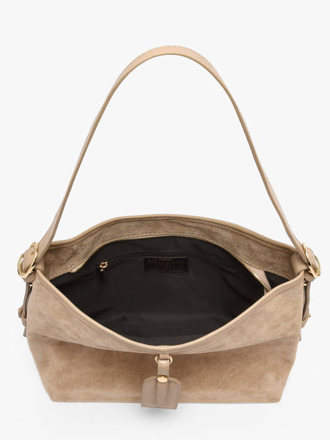 Sac Porté épaule Velvet Caviar Cuir Milano Beige velvet caviar VC250610 vue secondaire 2
