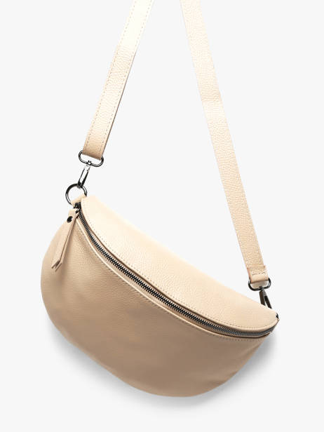 Sac Banane Caviar Cuir Milano Beige caviar CA21123 vue secondaire 1