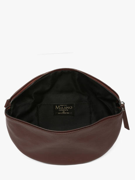 Sac Banane Caviar Cuir Milano Marron caviar CA21123 vue secondaire 3