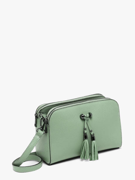 Sac Bandouliere Caviar Cuir Milano Vert caviar CA21101 vue secondaire 3