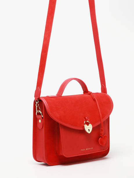 Sac Bandoulière Melle George Fusion Cuir Paul marius Rouge fusion GEORGFUS vue secondaire 1