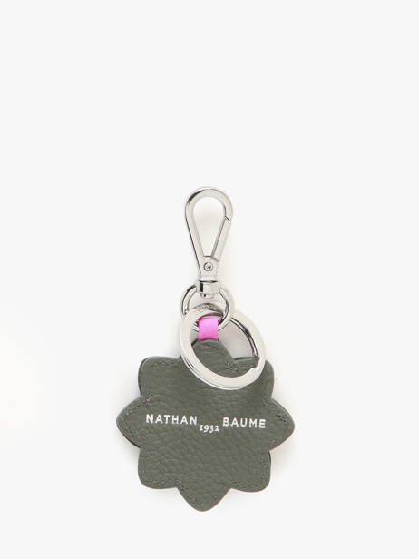 Porte-clefs Cuir Nathan baume Vert mandala M vue secondaire 2