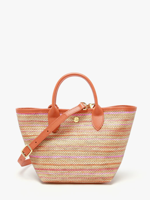 Longchamp Le panier pliage rainbow Sacs porté travers Orange