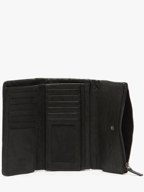 Portefeuille Cuir Biba Noir wallet TOT2L vue secondaire 1