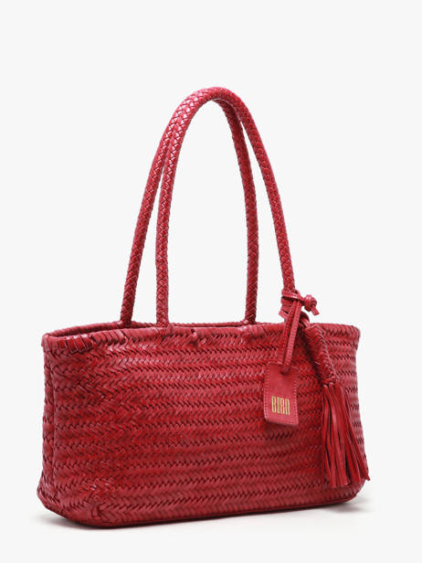 Sac Porté épaule Heritage Cuir Biba Rouge heritage PER10L vue secondaire 2