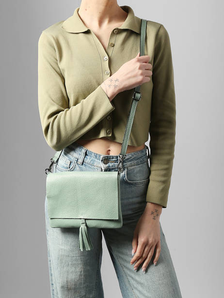 Sac Bandoulière Caviar Cuir Milano Vert caviar CA22112 vue secondaire 1