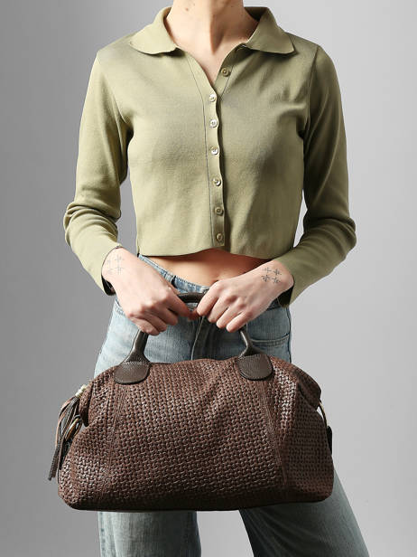 Sac Porté Main Beautiful Cuir Milano Marron beautiful BE25111 vue secondaire 1