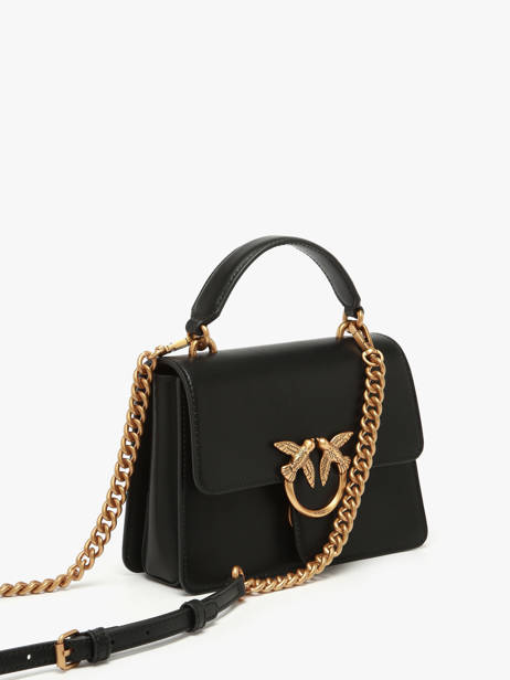 Sac Porté Main Love Bag Icon Cuir Pinko Noir love bag icon A0F1 vue secondaire 2