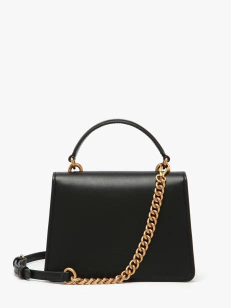 Sac Porté Main Love Bag Icon Cuir Pinko Noir love bag icon A0F1 vue secondaire 5