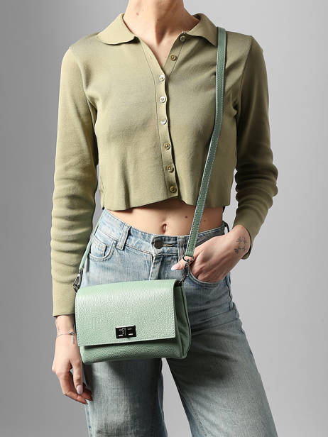 Sac Bandoulière Caviar Cuir Milano Vert caviar CA24061 vue secondaire 1