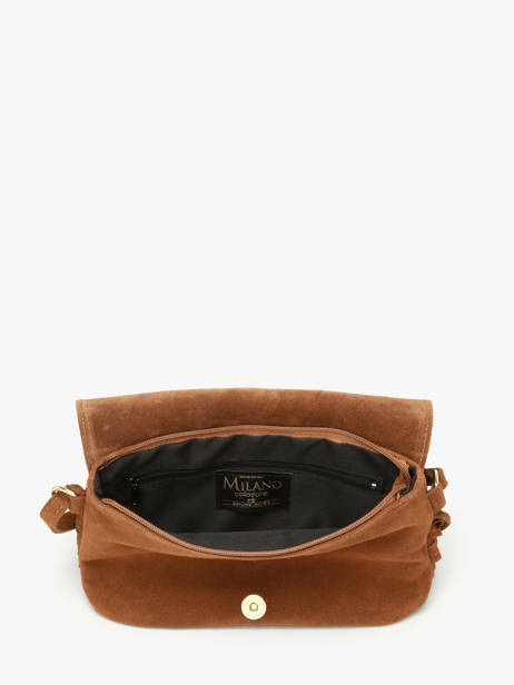 Sac Bandoulière Velvet Cuir Milano Marron velvet VE24115O vue secondaire 3