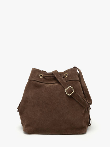 Sac Bandoulière Velvet Cuir Milano Marron velvet VE24116O vue secondaire 4