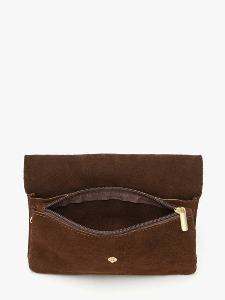 Sac Bandoulière Velvet Cuir Milano Marron velvet VE23067O vue secondaire 3