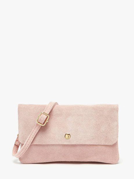 Sac Bandoulière Velvet Cuir Milano Rose velvet VE23067O