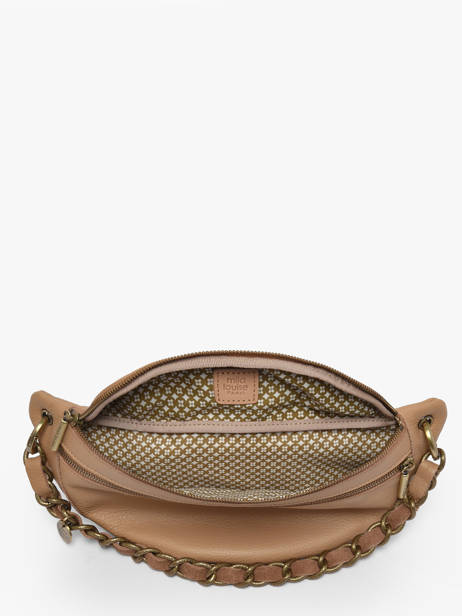 Sac Banane Cuir Mila louise Beige vintage 23689C1 vue secondaire 3