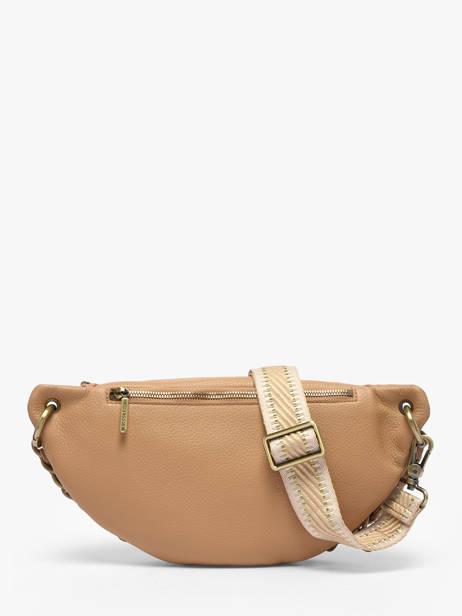 Sac Banane Cuir Mila louise Beige vintage 23689C1 vue secondaire 4
