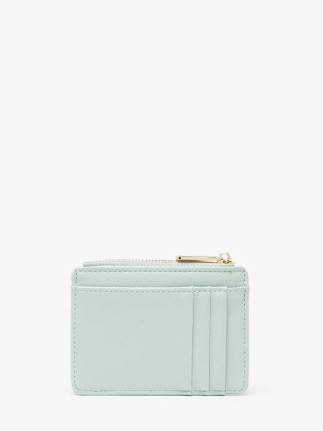 Porte-monnaie Porte-cartes Saffiano David jones Bleu saffiano 2 vue secondaire 2