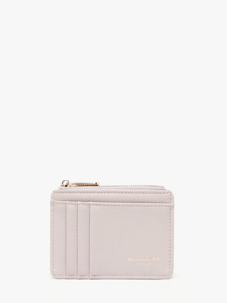 Porte-monnaie Porte-cartes Saffiano David jones Violet saffiano 2