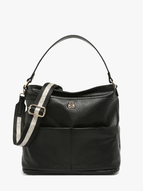 Sac Porté épaule Soft Lulu castagnette Noir soft AISSAM