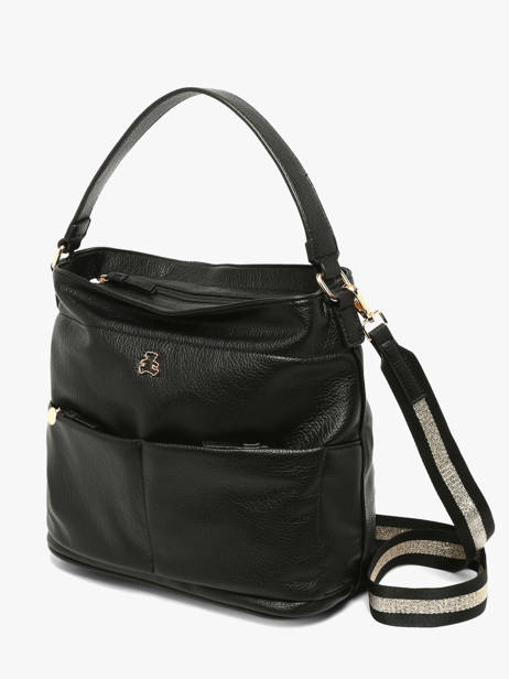 Sac Porté épaule Soft Lulu castagnette Noir soft AISSAM vue secondaire 2