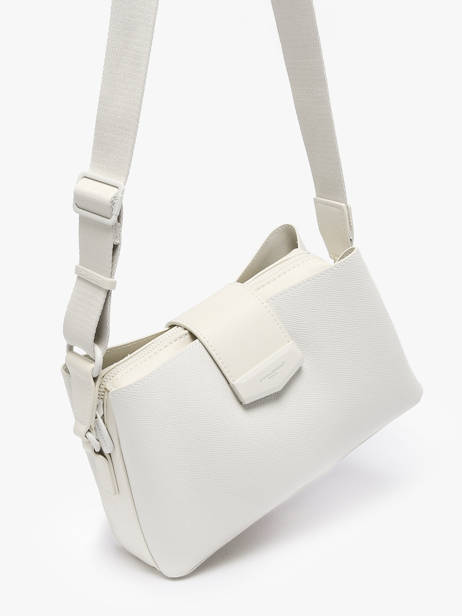 Sac Bandoulière City Polyurethane David jones Blanc city CM8303 vue secondaire 2