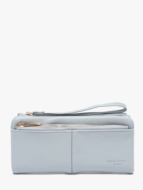 Portefeuille Soft David jones Bleu soft P159