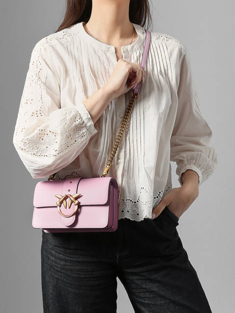 Sac Bandoulière Love Bag Icon Cuir Pinko Rose love bag icon A0F1 vue secondaire 1