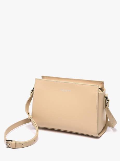 Sac Bandoulière Smooth Cuir Lancaster Beige smooth 437-02 vue secondaire 2