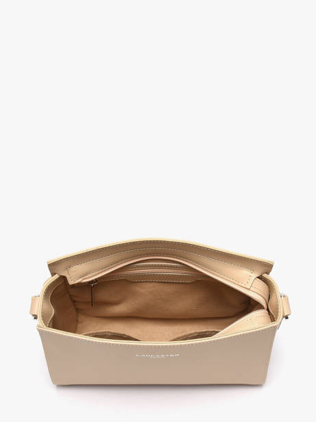 Sac Bandoulière Smooth Cuir Lancaster Beige smooth 437-02 vue secondaire 3
