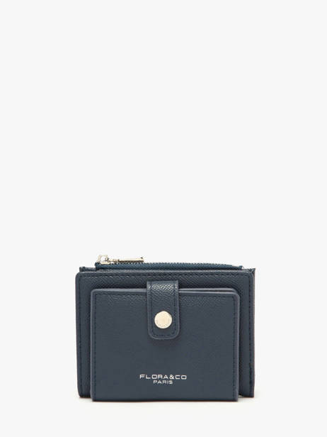 Porte-monnaie Porte-cartes Saffiano Miniprix Bleu saffiano F5012