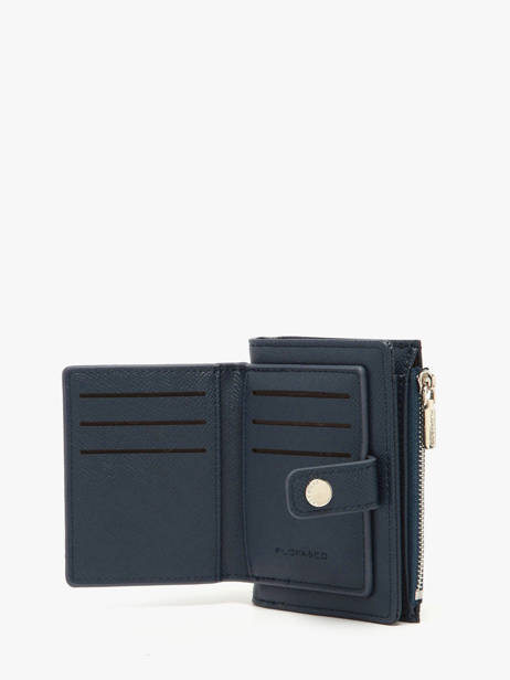Porte-monnaie Porte-cartes Saffiano Miniprix Bleu saffiano F5012 vue secondaire 1