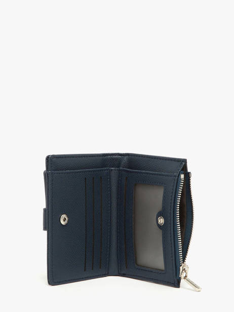 Porte-monnaie Porte-cartes Saffiano Miniprix Bleu saffiano F5012 vue secondaire 2
