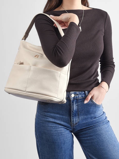 Sac Porté épaule Soft Lulu castagnette Blanc soft AISSAM vue secondaire 1