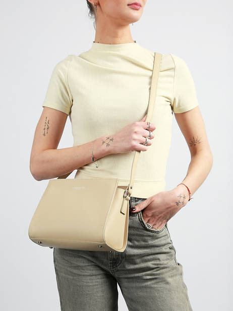 Sac Bandoulière Smooth Cuir Lancaster Beige smooth 437-02 vue secondaire 1