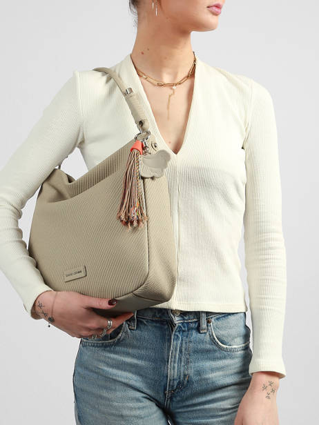 Sac Porté épaule Grigri Polyurethane David jones Beige grigri CM8384 vue secondaire 1