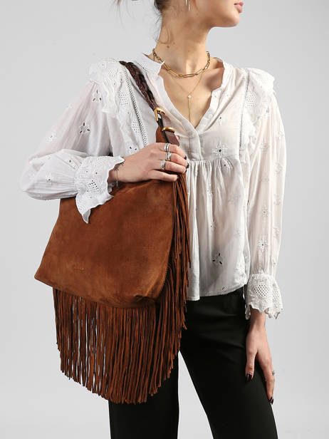 Sac Porté épaule Jess Cuir Vanessa bruno Marron jess 32V40917 vue secondaire 1