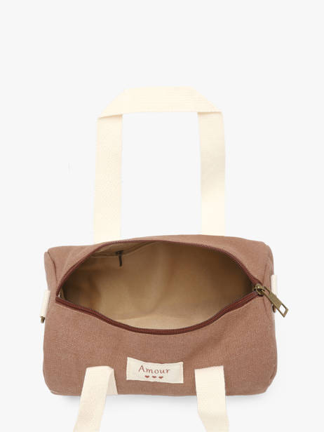 Sac Bandoulière Amour Toile Coton Miniprix Marron amour toile 8084 vue secondaire 2