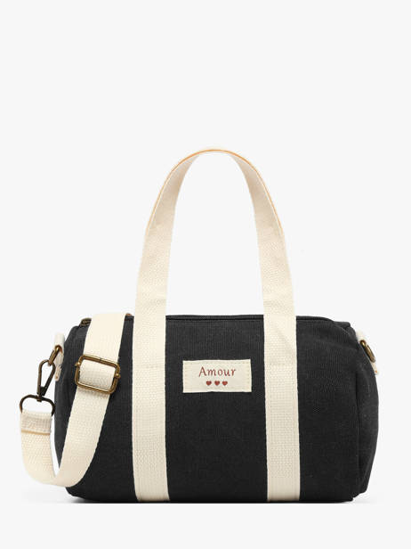 Sac Bandoulière Amour Toile Coton Miniprix Noir amour toile 8084
