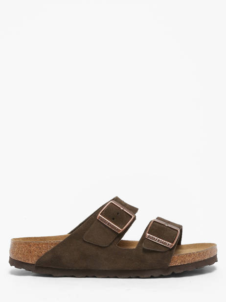 Mules En Cuir Birkenstock Marron women 951313