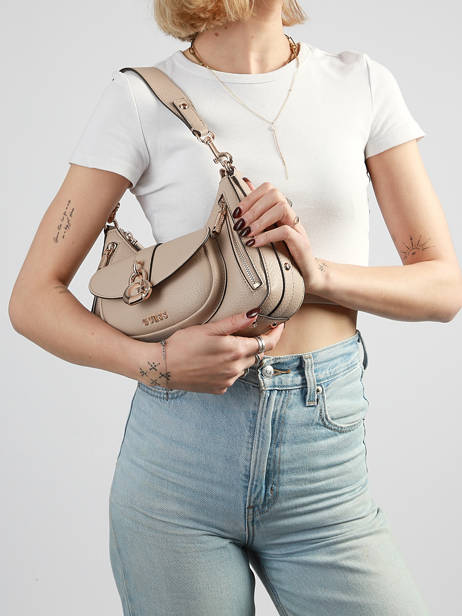 Sac Porté épaule Jessa Polyester Guess Beige jessa BG836218 vue secondaire 1