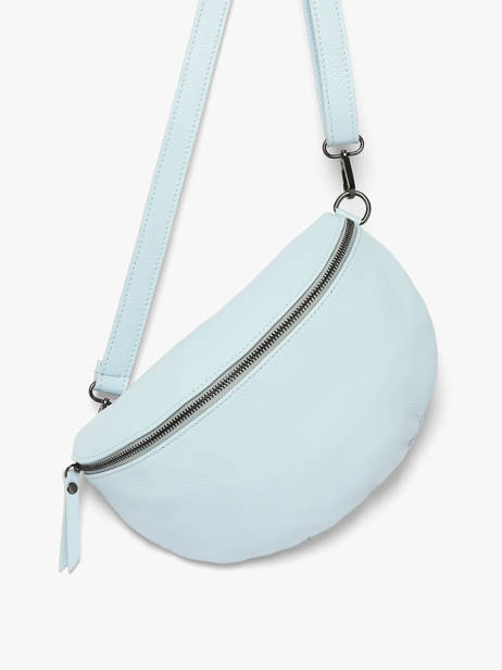 Sac Banane Caviar Cuir Milano Bleu caviar CA21123 vue secondaire 3