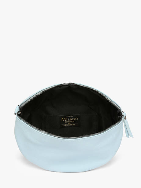 Sac Banane Caviar Cuir Milano Bleu caviar CA21123 vue secondaire 4