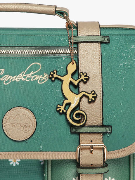 Cartable à Roulettes 3 Compartiments Cameleon Vert vintage fantasy PBVGCR41 vue secondaire 7
