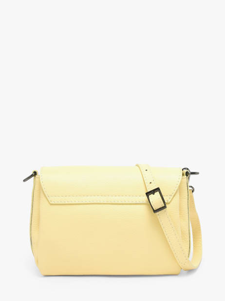Sac Bandoulière Caviar Cuir Milano Jaune caviar CA24061 vue secondaire 4