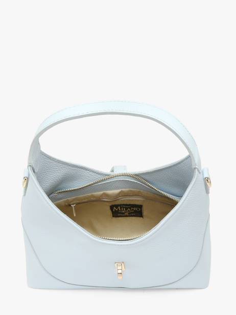 Sac Bandoulière Caviar Cuir Milano Bleu caviar CA26022 vue secondaire 3